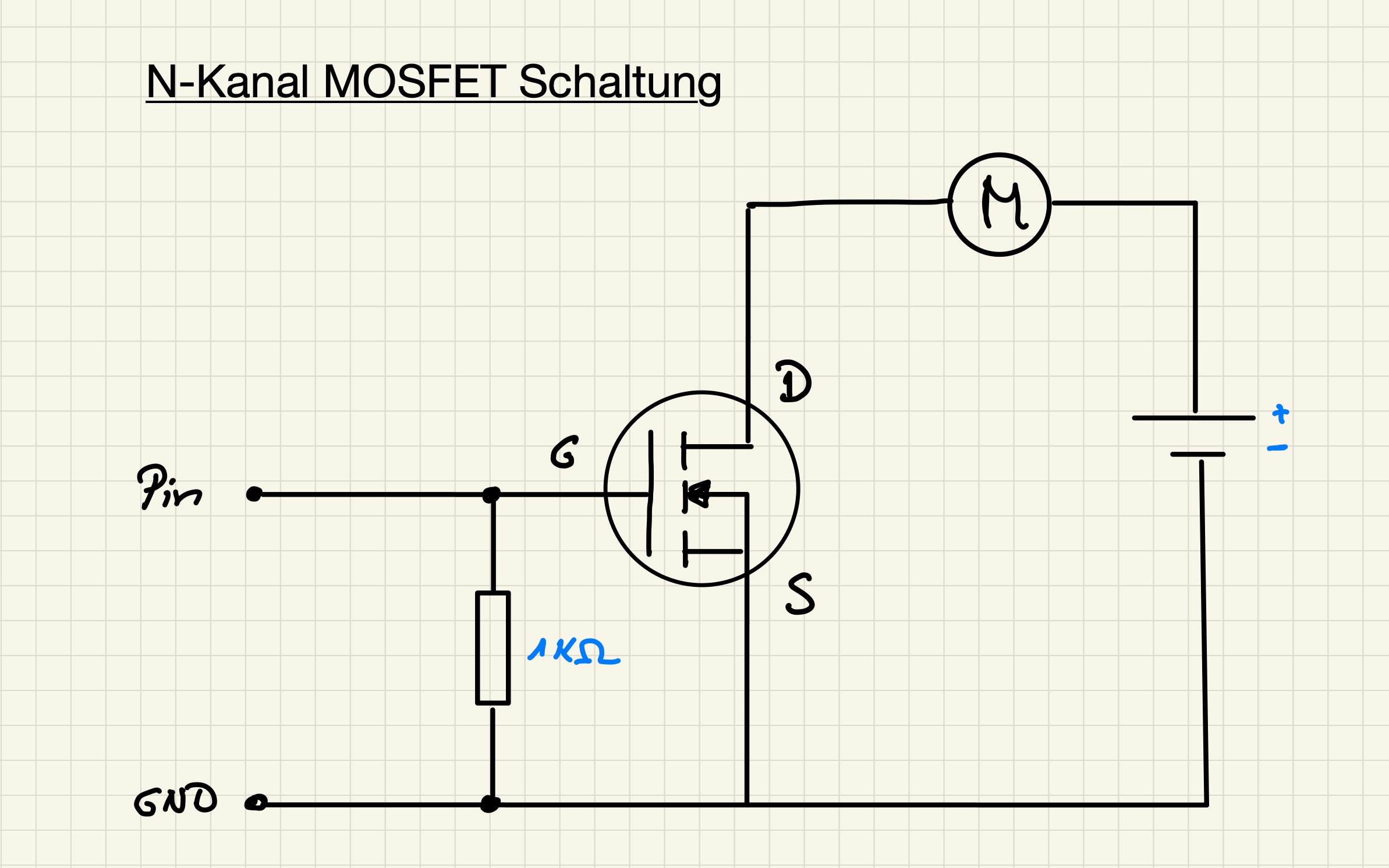 Ansteuern eines MOSFETSs