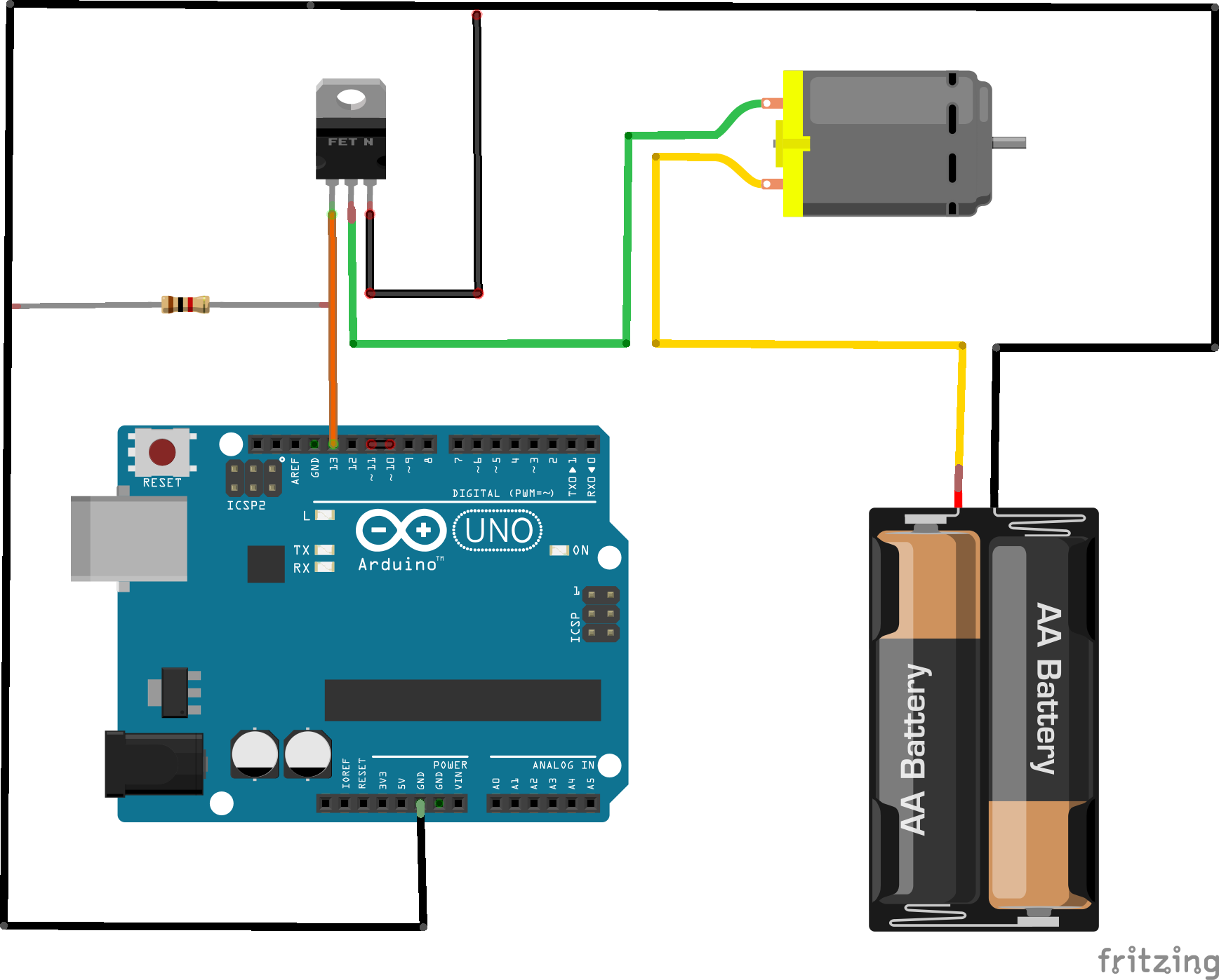 Schaltplan MOSFET anschließen