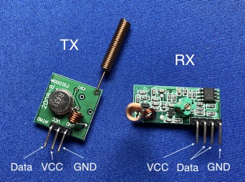 Bild 433MHz Sender und Empfänger