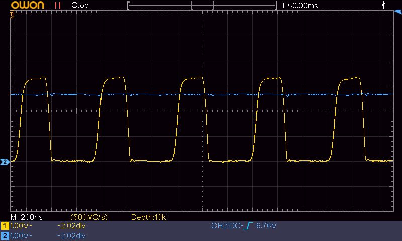 Oszilloskop - Ausgang Pulse-Generator