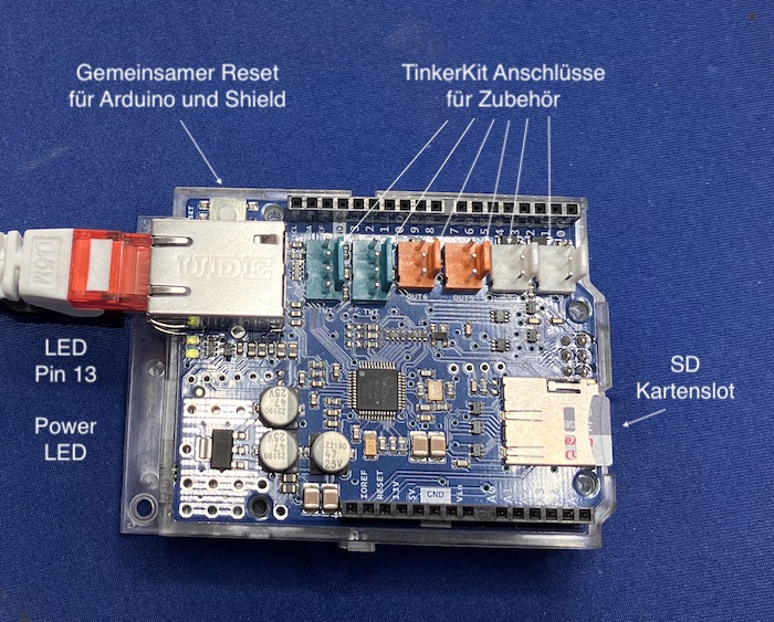 Ethernet Shield 2 Anschlüsse