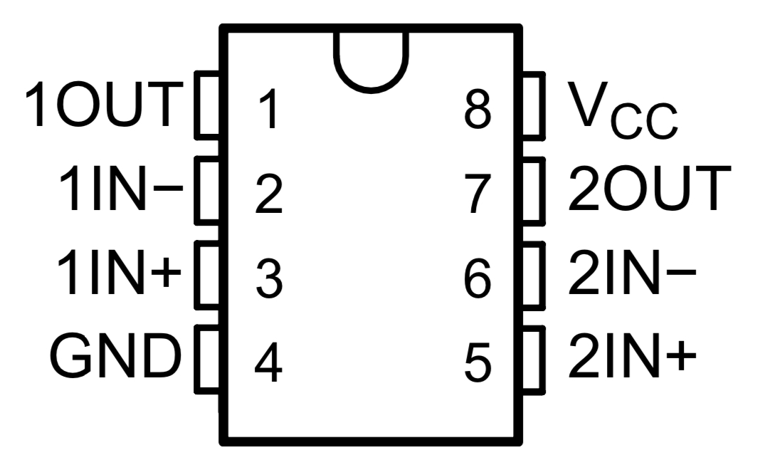 Pinout Comparator LM393