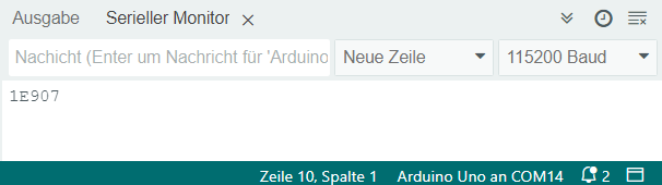 Grundschaltung für die SPI Übertragung
