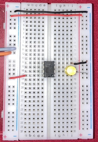 Schaltung mit LED an